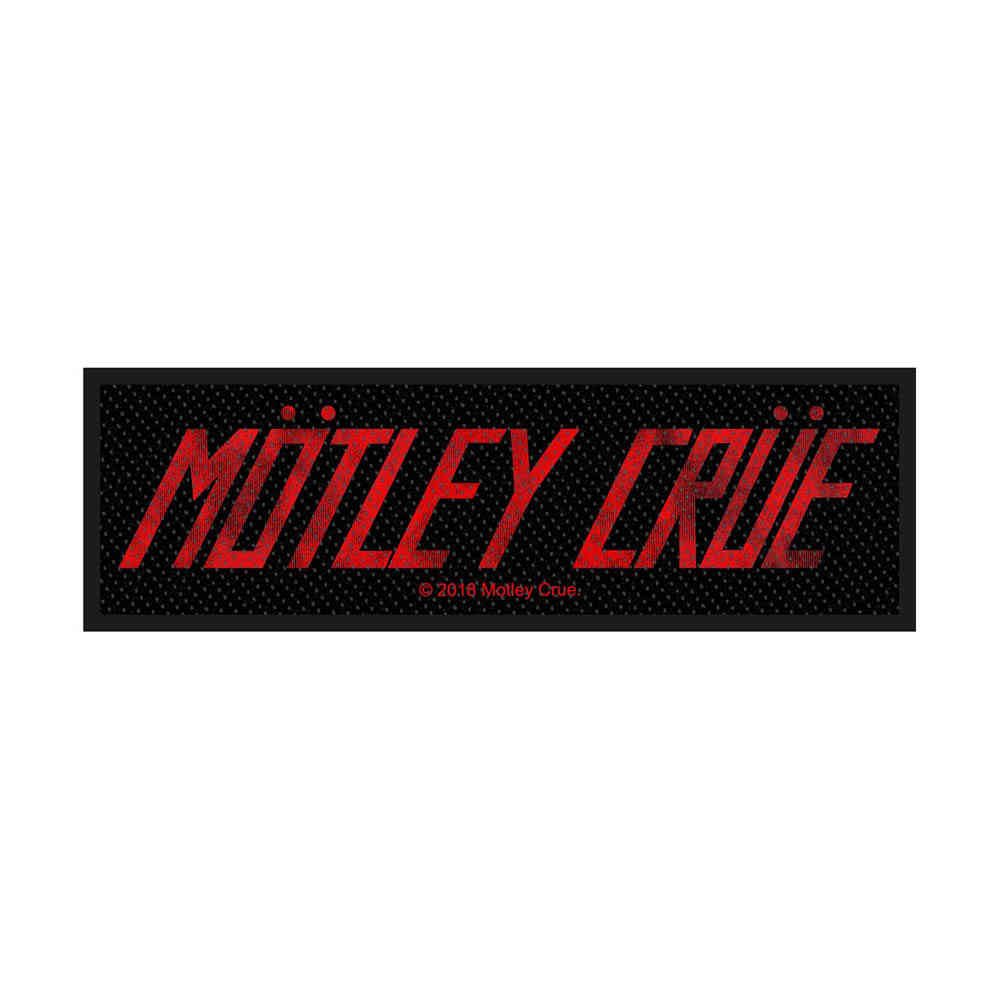 Motley Crue - Logo Patch - Zwart/Rood